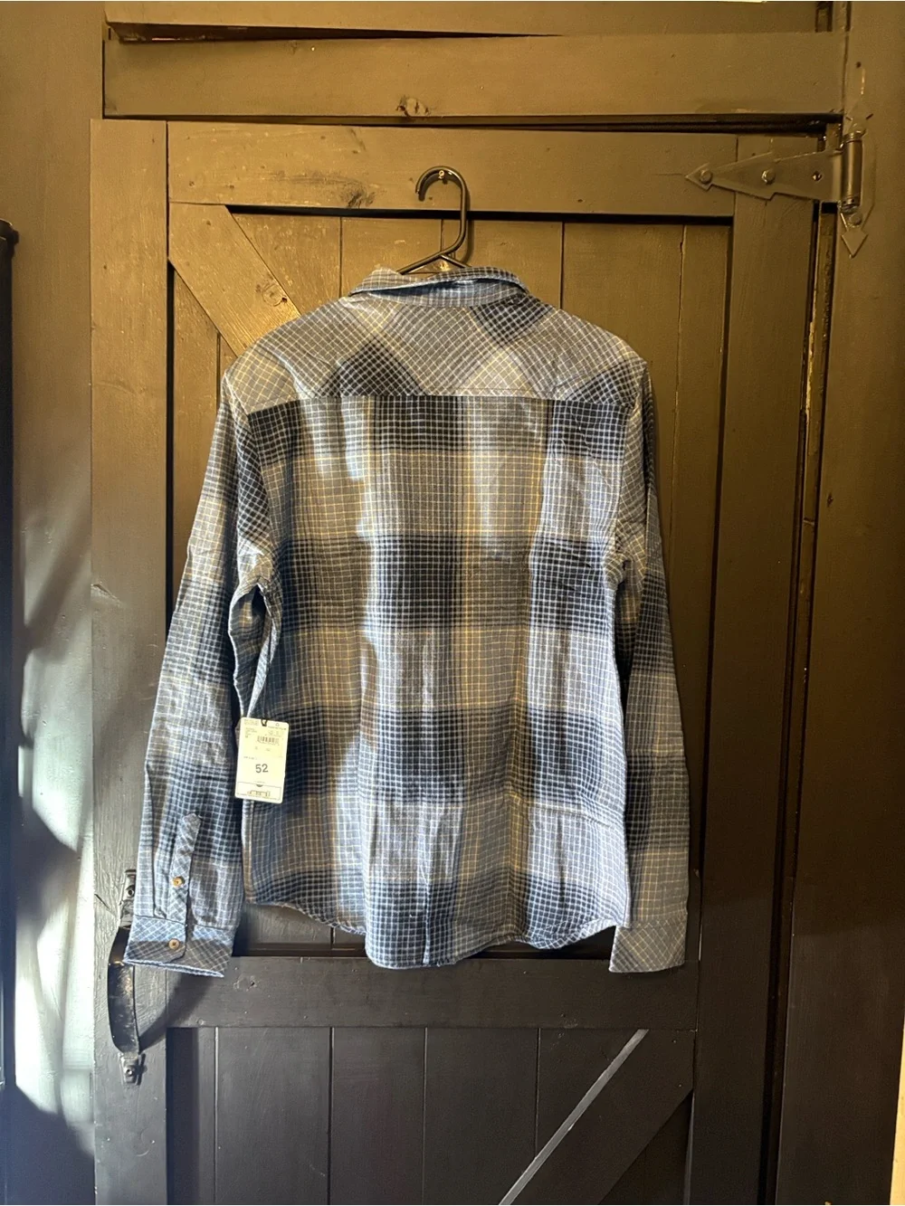 Billabong Blue Plaid Long-Sleeve Button-Down Shirt